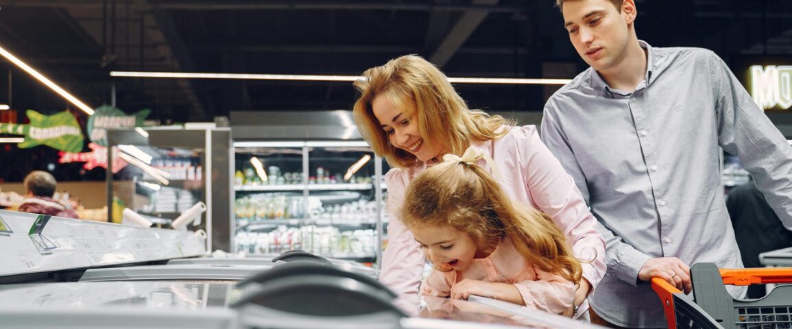 Spesa al supermercato con i figli