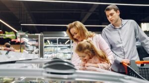 Spesa al supermercato con i figli